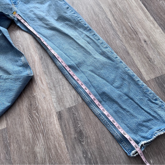 Abercrombie & fitch low rise baggy jeans medium light wash - Picture 3 of 7